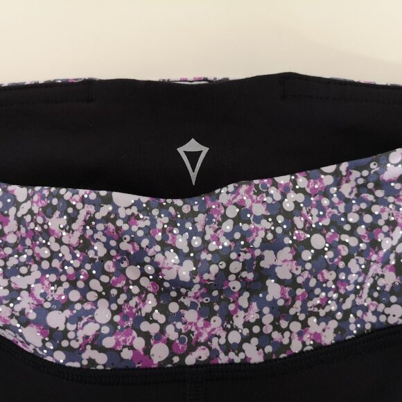 NWT IVIVVA by LULULEMON Black Luon Rhythmic Tight Pants Reversible Girl's 14 - Picture 5 of 7